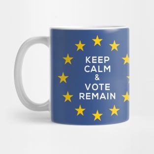 Keep Calm And Vote Remain EU Flag Anti Brexit T Shirt Mug